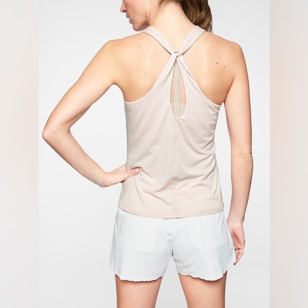 Athleta Essence Cross Back Tank in Peachy Keen Size XL.